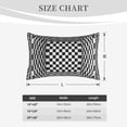 thumbnail image 6 of Bixox 3d Black and White Chessboard Printed Pillow Protector,Super Soft Ideal for Home,Guests,Rentals - 20"x30", 6 of 8