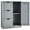 Grey, variant on Giantex Floor Cabinet, Storage Cabinet w/3 Drawers & 1 Cupboard, Great for Bathroom, Living Room, Dining Room, Grey