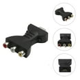 thumbnail image 5 of Qiysamall 1Pc Home to RCA Adapter Practical AV Transfer Electronic Accessory Black, 5 of 11