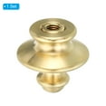 thumbnail image 3 of Uxcell 1.1" Tall Brass Lamp Finial Cap Knob Lamp Screw Holder Tapped 1/4-27 Table Floor Lamp Shade Lampshade Decoration, 3 of 6