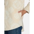 thumbnail image 5 of Time and Tru Women's Faux Shearling Shacket, Sizes XS-XXXL, 5 of 5