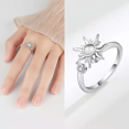 thumbnail image 2 of Rotatable Rings Women Adjustable Opening Ring S01, 2 of 3