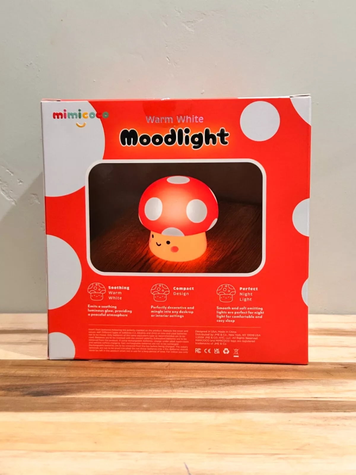 Mimicoco Warm White Moodlight Kino Mushroom - Walmart.com