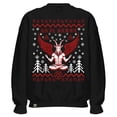 thumbnail image 1 of Sudadera Negra Sin Gorro Mediana Navidad Baphomet, 1 of 4