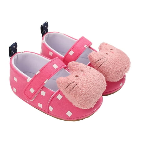 

DNDKILG Baby Toddler Girl Boy Soft Sole Non-Slip Slippers Sneakers Infant Breathable Spring Summer Fall First Walkers Shoes Deep Red 6M-2Y