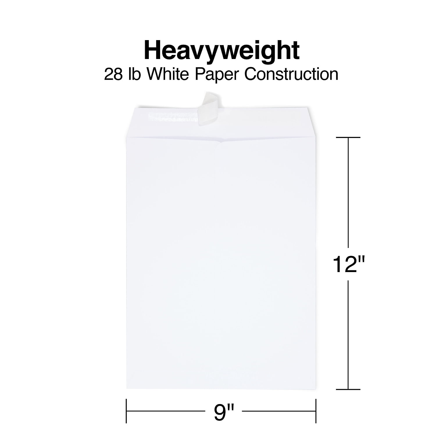 MyOfficeInnovations EasyClose Catalog Envelopes 9" x 12" White Wove 250/Box 479885