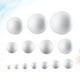 thumbnail image 3 of ColoMX 200 piezas de bola de espuma blanca para niños Material de artesanía de DIY Bola redonda de espuma divertida Diseño de adornos de Navidad Accesorios decorativos Regalos, 3 of 7