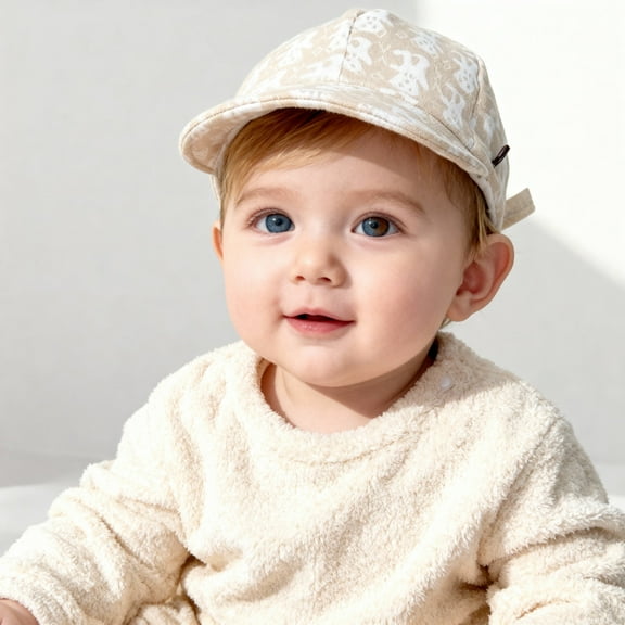 Children's cap cute handsome net red cartoon animal duck tongue hat scarf single cap