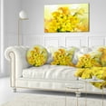 thumbnail image 3 of Designart Bouquet of Yellow Narcissus Flowers - Floral Throw Pillow - 12x20, 3 of 5