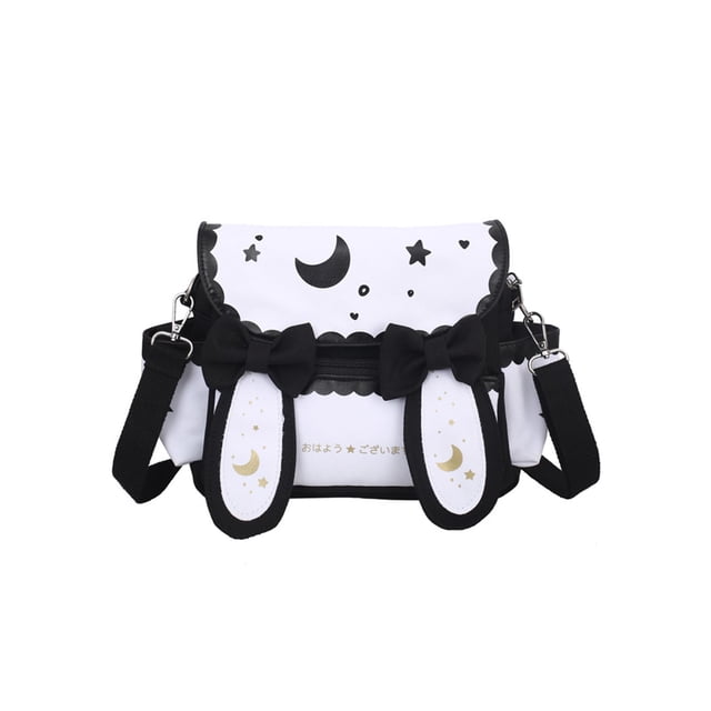Bolsa de hombro de Anime japonés para mujer, estudiante, niña, luna, estrella, lazo bonito, bolso Ehuebsd Para Estrenar