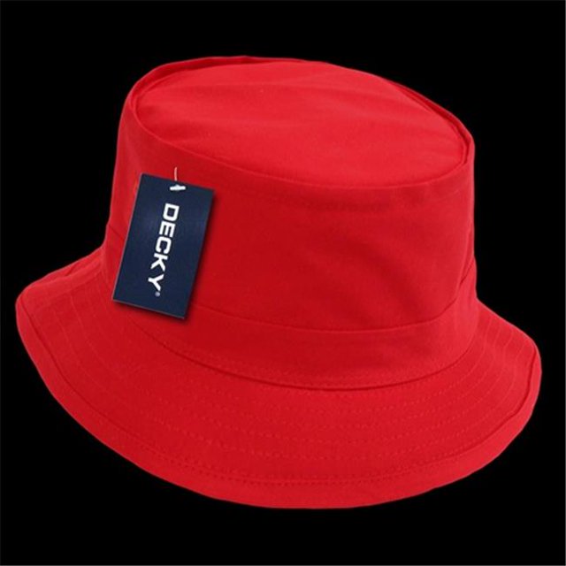 Decky 450-PL-RED-07 Fishermans Hat, Red - Large & Extra Large