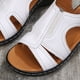 thumbnail image 1 of Sandalias de cuña para mujer antideslizantes informales zapatos de playa soporte para arco para viajes al aire libre, 1 of 6