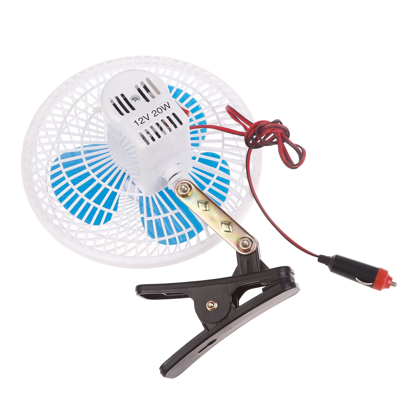 Portable Car Fan for Front Rear Seat, 24V 12V Electric Cooling Gadgets with Clip and Plug, Air Cooler