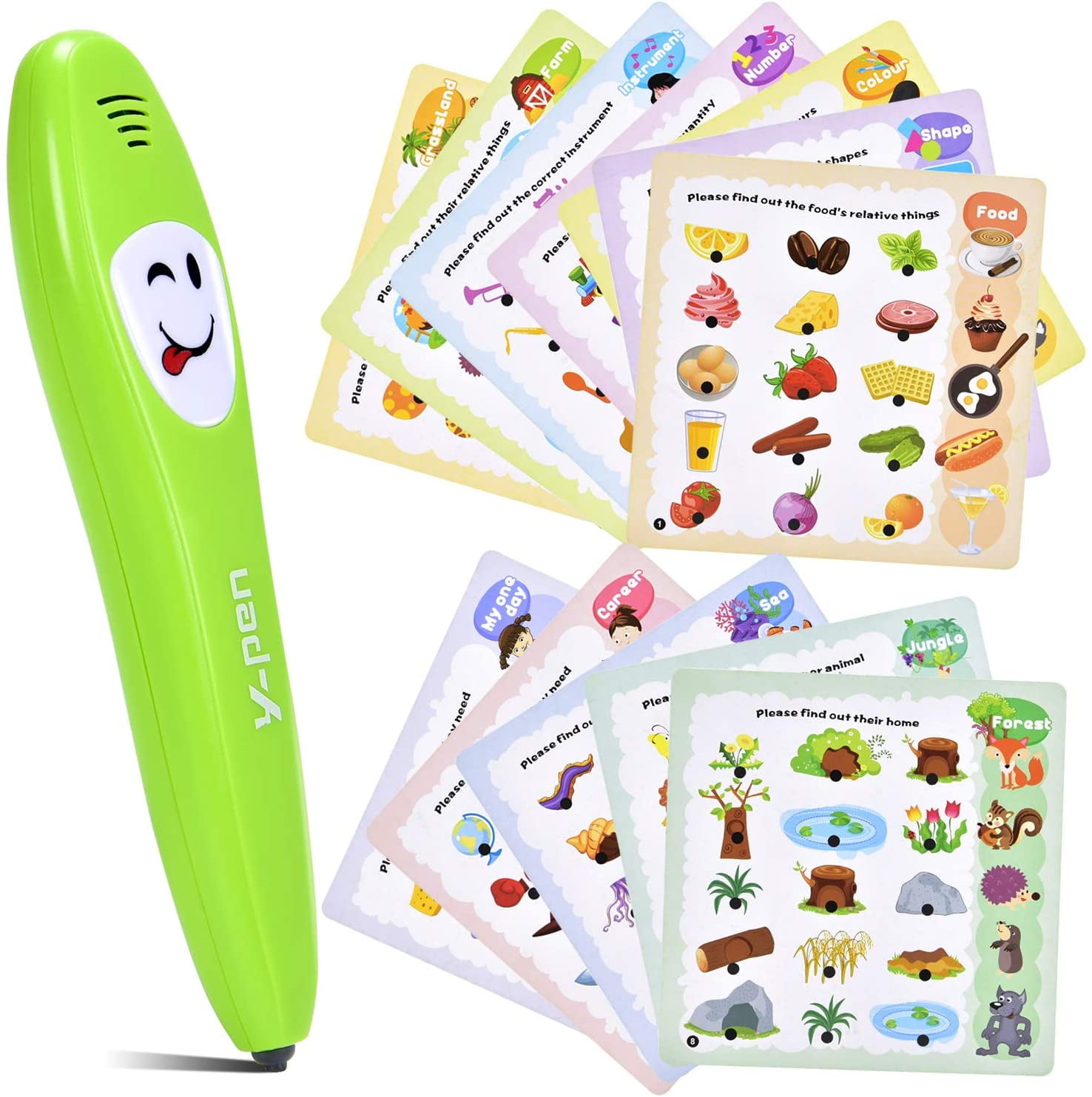 Doingart Learning Toy Machine Pen for 3-5 Years Kids Electronic Early Education Reading Smart Pen