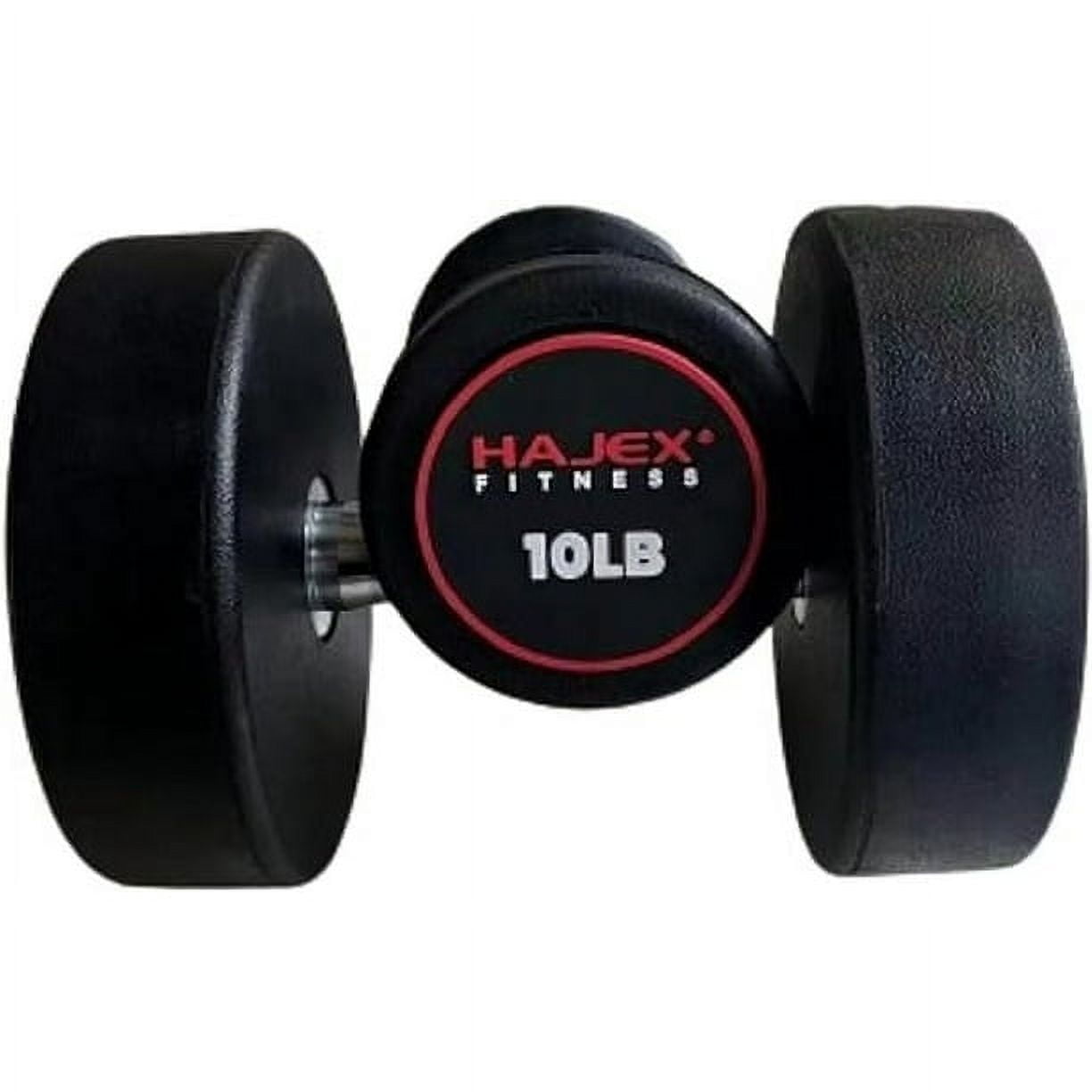 HAJEX Standard Round Dumbbells Set - Pairs of 5 LB, 10 LB, 15 LB, 20 LB, 25 LB, 30 LB, 35 LB, 40 LB, 45 LB, & 50 LB Dumbbells in Set