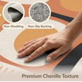 thumbnail image 6 of ODIKA 2'x3' Beige Orange Retro Abstract Pattern Washable Doormat Mid-Century Modern Geometric Design Non-Slip, Low Pile for Entryway, Kitchen, Laundry Room, 6 of 7
