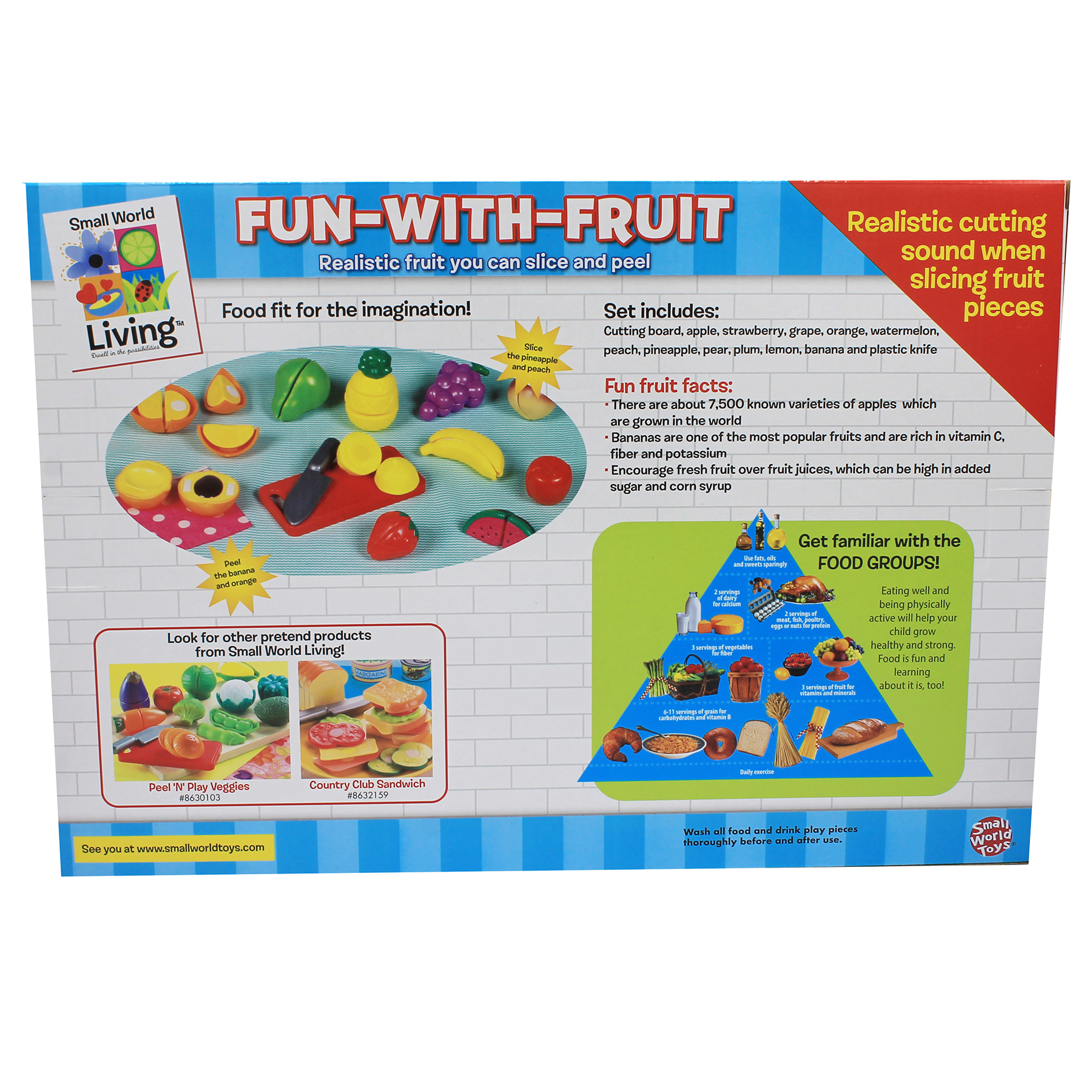 Small World Toys Fun-With-Fruit 13-Piece Playset