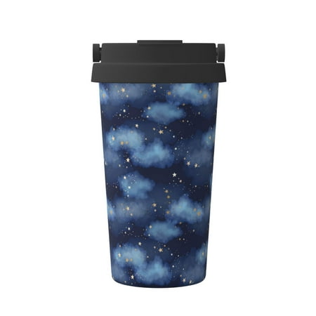 

Goofa Starry Sky for Insulated Travel Coffee Mug Spill Proof Leak Proof 16 OZCoffee Tumbler Reusable Coffee Cups with Lids Thermos for Hot and Cold Drink