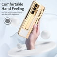 thumbnail image 7 of Decase for Samsung Galaxy Z Fold 6 Case with Hinge Protection, Ultra Thin Built-in Screen Protector Kickstand Back Cover,Wireless Charger Compatible,Rugged Protection Slim Z Fold 6 Case,White+Gold, 7 of 7