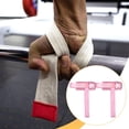 thumbnail image 4 of lacooooppia 2 Pieces Weightlifting Wrist Straps with Double D Rings for Gym Bodybuilding Pink, 4 of 5