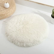 EQWLJWE Round Rectangular Faux Rabbit Fur Cat Tree Tower Replacement Cushion Pad, Cushion Mat for Window Perch, Cat Dog Carrier, Cat Bed House Cage, Wall Furniture