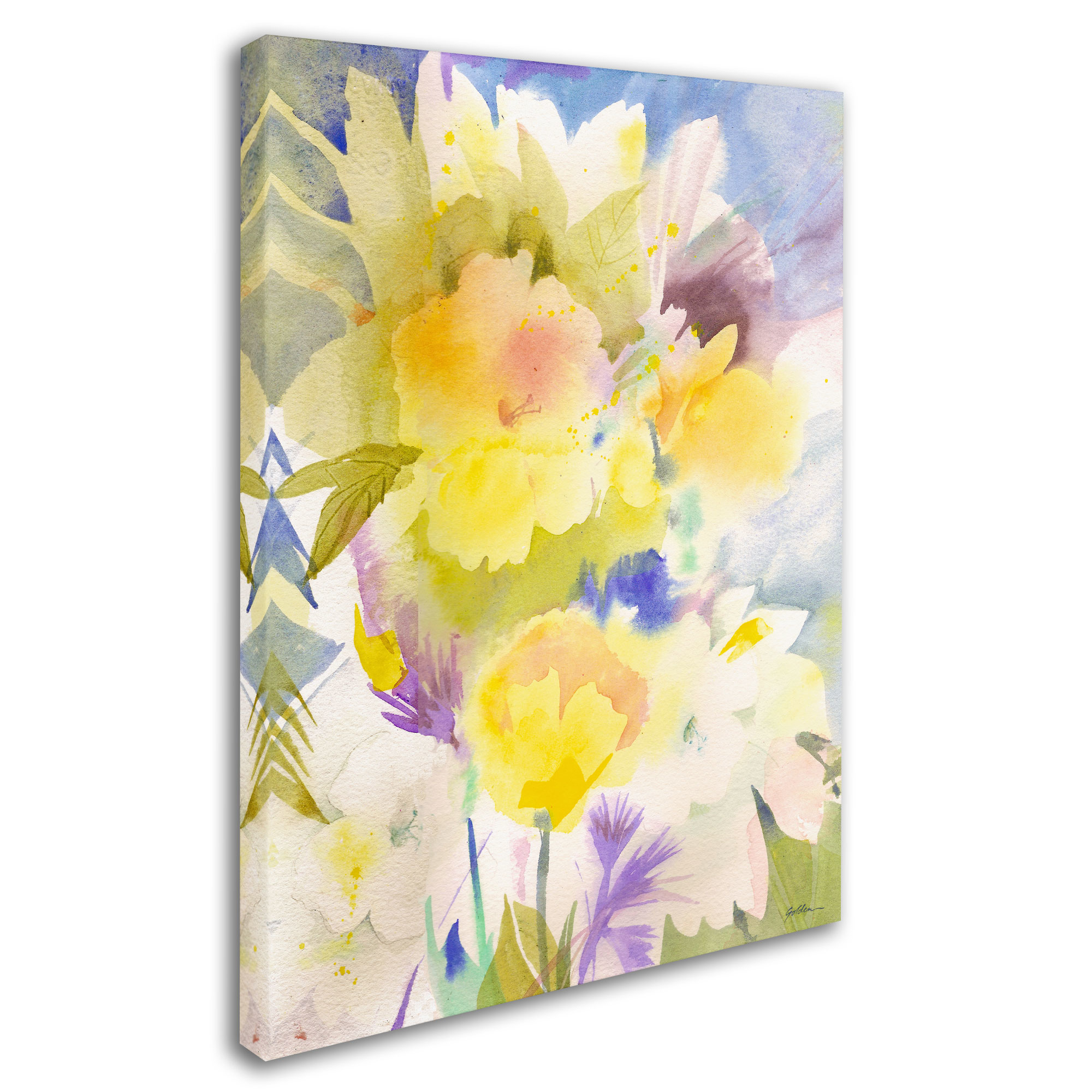 "Summer's Yellows" Canvas Wall Art by Sheila Golden