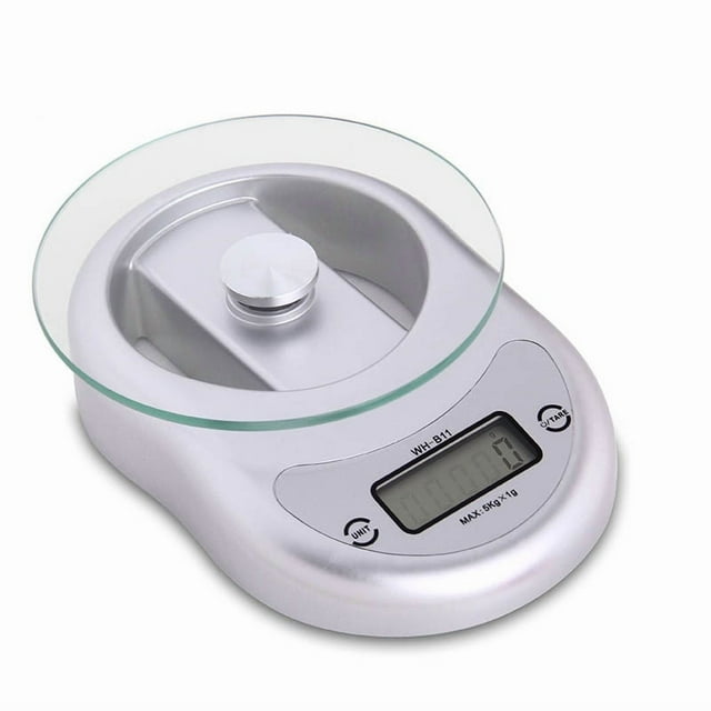 Electronic Kitchen Scale 5Kg/1G Cooking Tools Digital Weight Balance Food Diet Libra Postal Scales Clock Countdown Function ,Easy Reading