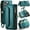 Green, variant on Crossbody for iPhone 15 Pro Case Wallet【RFID Blocking】with 7-Card Holder Zipper Bills Slot, Soft PU Leather Magnetic Shoulder Wrist Strap for iPhone 15 Pro Wallet Case Women