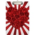 thumbnail image 1 of FMSHPON Heart Roses Valentines Day Clipboard Hardboard Wood Nursing Clip Board and Pull for Standard A4 Letter 13x9 inches, 1 of 2