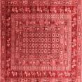 thumbnail image 1 of Ahgly Company Indoor Square Oriental Red Industrial Area Rugs, 8' Square, 1 of 4