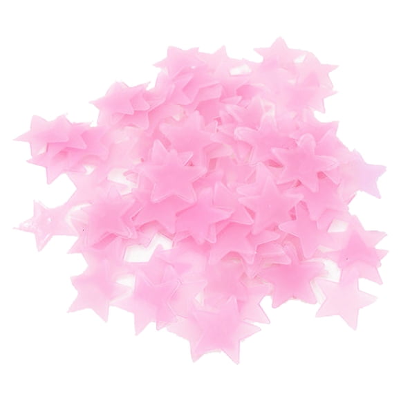 100 Pcs Autocollants Muraux en Plastique Colorés dans le Noir Lumineux Fluorescents Noctilucents pour Décoration d'Art à la Maison Plafond Mur Décorer Enfants Bébés