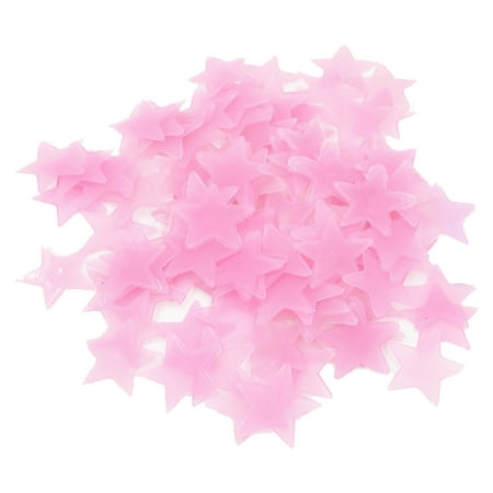 

Fjofpr 100 Pcs Colorful Glow In The Dark Luminous Stars Fluorescent Noctilucent Plastic Wall Stickers Murals Decals For Home Art Decor Ceiling Wall Decorate Kids Baby