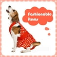 thumbnail image 7 of QBLEEV Dog Washable Red Polka Dot Pants for Dogs Reusable Puppy Sanitary Panties Cute Pet Diaper Cross Strap Jumpsuits Underwear for Pets, 7 of 7