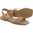 thumbnail image 4 of VENECORE Calie 2 Strap Sandals for Women - Comfortable Summer Flat Sandals, Brown, US 9M, 4 of 7