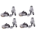 thumbnail image 1 of 200Pcs Cat6 RJ45 Connecteur UTP Cable Ethernet Jack 8P8C Réseau CAT 6 Fiches Modulaires avec Bouchons de 6,5 Mm RJ45, 1 of 7