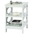 thumbnail image 3 of Canddidliike 3-tier Nightstand Sofa Side End Accent Table-White, Modern Nightstand, End Table for Bedroom Living Room, 3 of 8