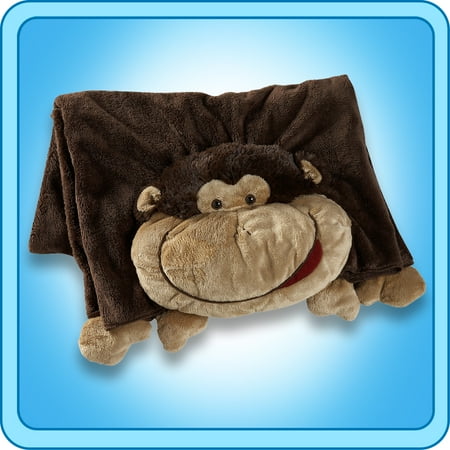 Authentic Pillow Pet Silly Monkey Blanket Plush Toy Gift - Walmart.com