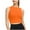 Orange, variant on XuJwPNcy Women's Workout Yoga Crop Tops High Support Sports Bra Round Neck Sleeveless Non Padded Tank Tops
