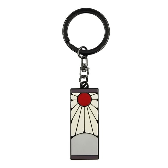 ABYstyle Demon Slayer Tanjiro Kamado Earring Metal Keychain – Official Anime Collectible Accessory – Kimetsu no Yaiba Key Ring for Bags & Backpacks