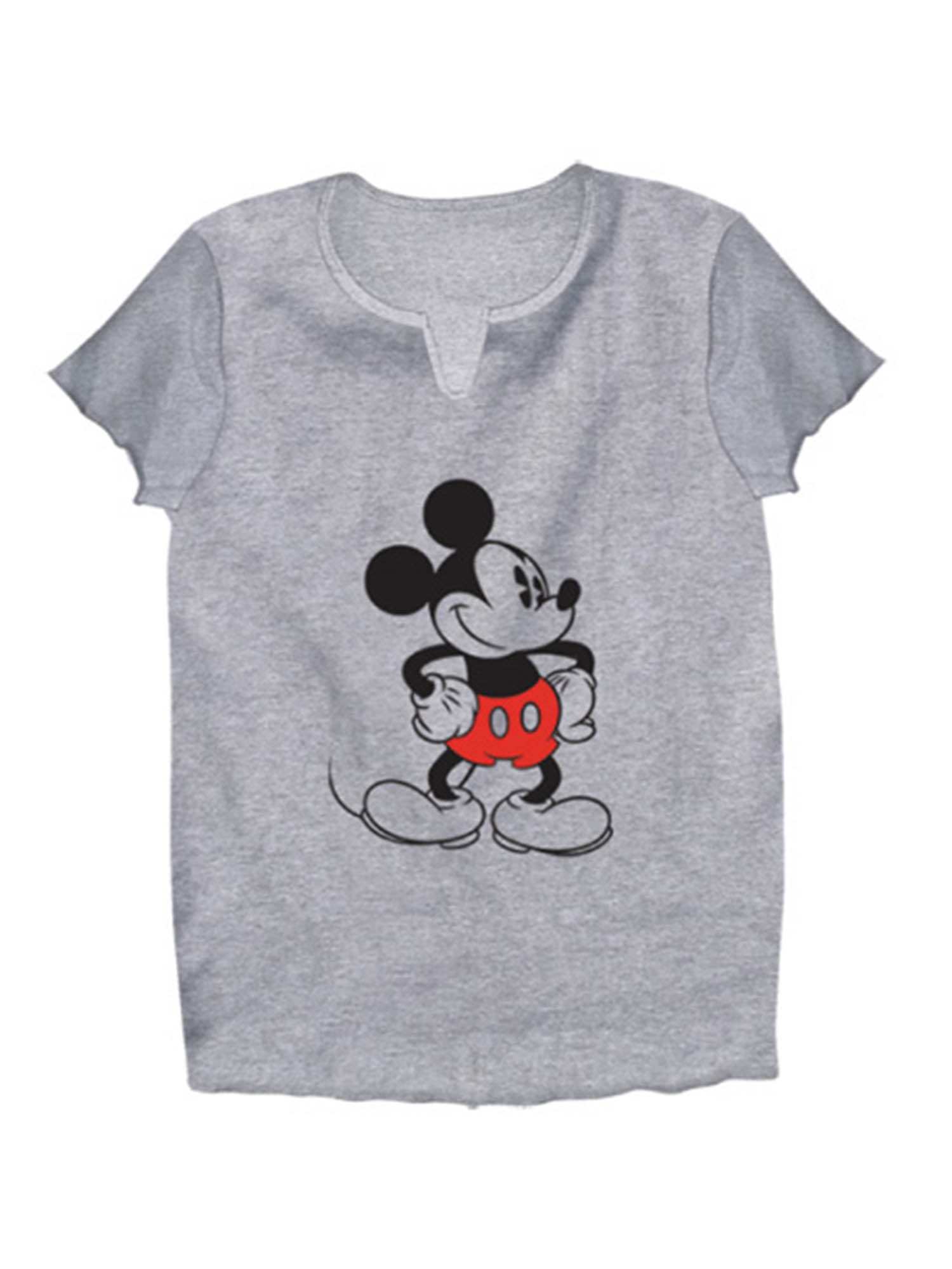 New Disney Women's Mickey Mouse V Neck Tee Shirt