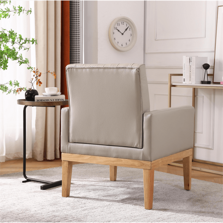 PU Leather Accent Chair Upholstered Lounge Single Sofa Armchair