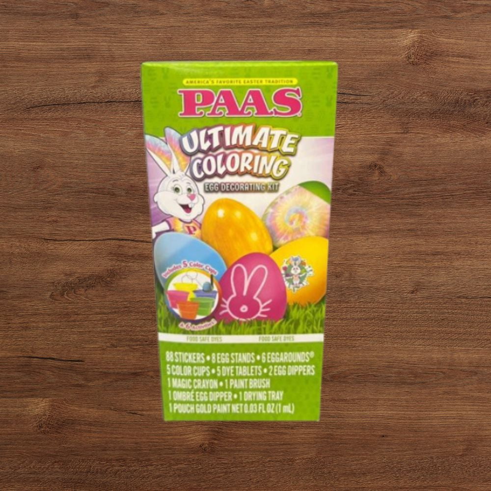 PAAS Ultimate Coloring Egg Decorating Kit (1 Pack) – Deluxe DIY Bundle with 88 Stickers, Gold Paint, 5 Color Cups, and Bonus LaPrima Morceau Bonbon