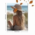 thumbnail image 3 of Qisvanset 12x16 Inch 2D Flat Framed Canvas Art, Psalm Coastal Granddaughter Trendy Apartment Religious Wall Art Decor, 3 of 5