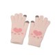 thumbnail image 2 of Guantes de mujer de color liso sin dedos, cálidos, de punto, mitones para mujer, 2 of 3