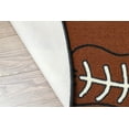 thumbnail image 6 of Furnish My Place 715 Football Shape 3'3"x5' Kids Play Area Rug for Playroom, Bathroom & Kindergarten Classroom, Football Shaped Rug, Anti Skid Rubber Backing, Multicolor, 6 of 8