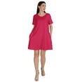 thumbnail image 4 of Inkmeso Swing Dress With Pockets Summer Cotton Tunic Tshirt Dress For Women, 4 of 7