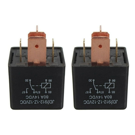 2X 80A DC 12V 5 Pin DIY Power Relay Car Truck Vehicle
