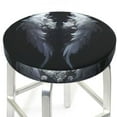 thumbnail image 4 of Bar Stool Covers Round, Elegant Feathered Floral Wings Bar Stool Cushion Covers Seat Cushion With Elastic Bands, Chairs Covers For Kitchen Dining Room 12-14 Inch, 4 of 7