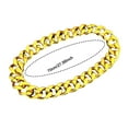 thumbnail image 2 of Unisex Retro Plastic Gold Chain Hip Hop Necklace for Men Women 80s 90s Rapper Punk Costume Jewelry Accessory Shooting Prop Lightweight Chunky Style, 2 of 12