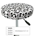 thumbnail image 4 of KLL Cute Panda Round Bar Chair Cushion Cover 12 inch ,Bar Stool Protector with Elastic, Soft Washable, 4 of 6